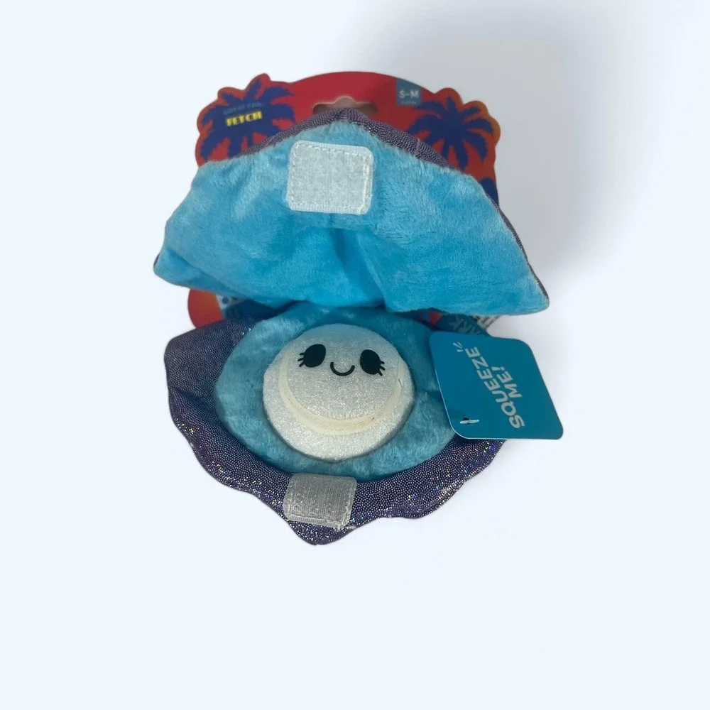 Bark Barkin Beach BumsFeeders Dog Toy Pearl Clinker & Squeaker S-M